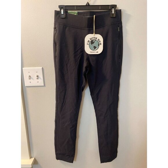 Toad&Co Rover Moto Crop Pants skinny fit size 4 BLACK stretch pockets MSRP $90 - Picture 4 of 7